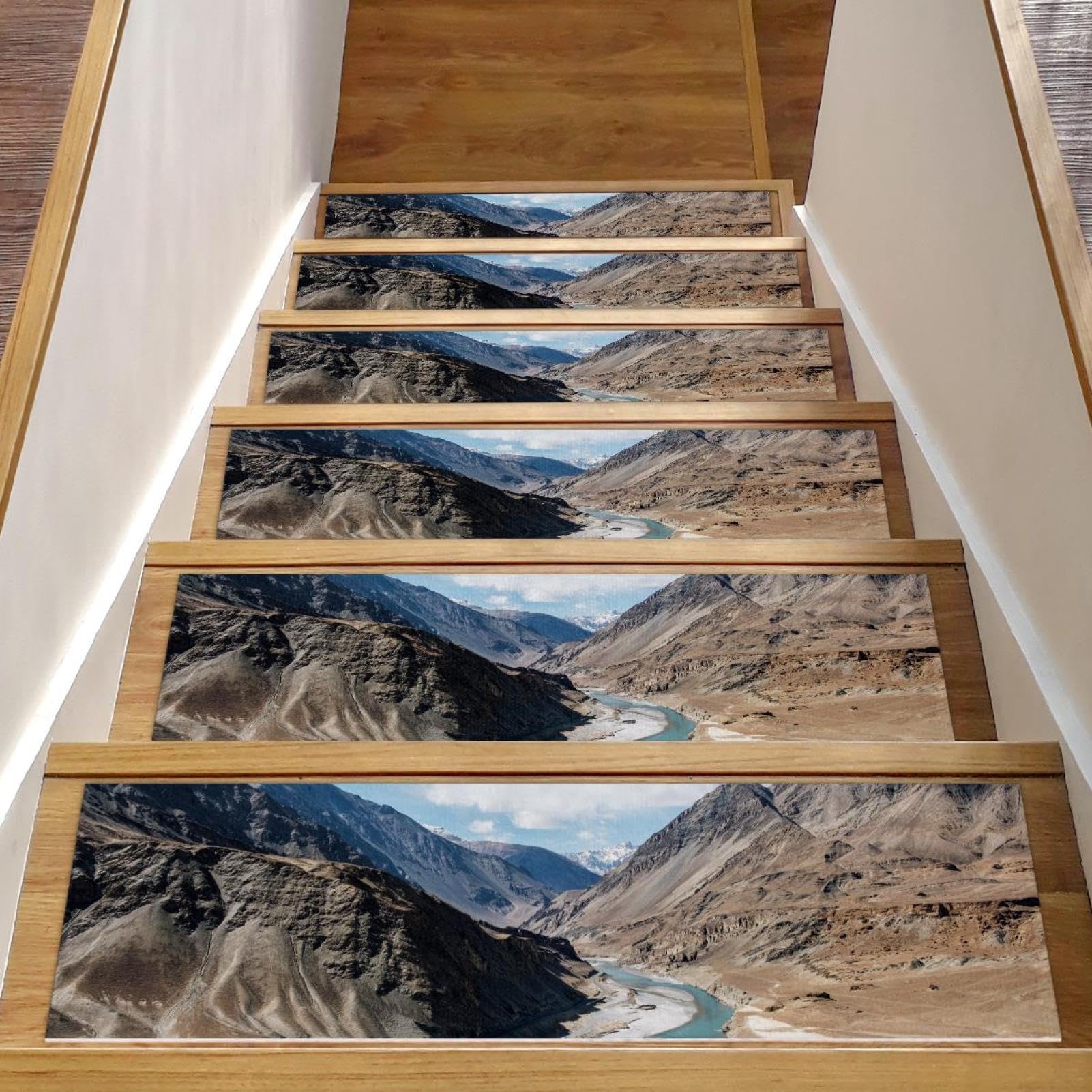 Peldaños de madera antideslizantes Lake Mountain de 8x30 con máxima fijación anticaídas 1