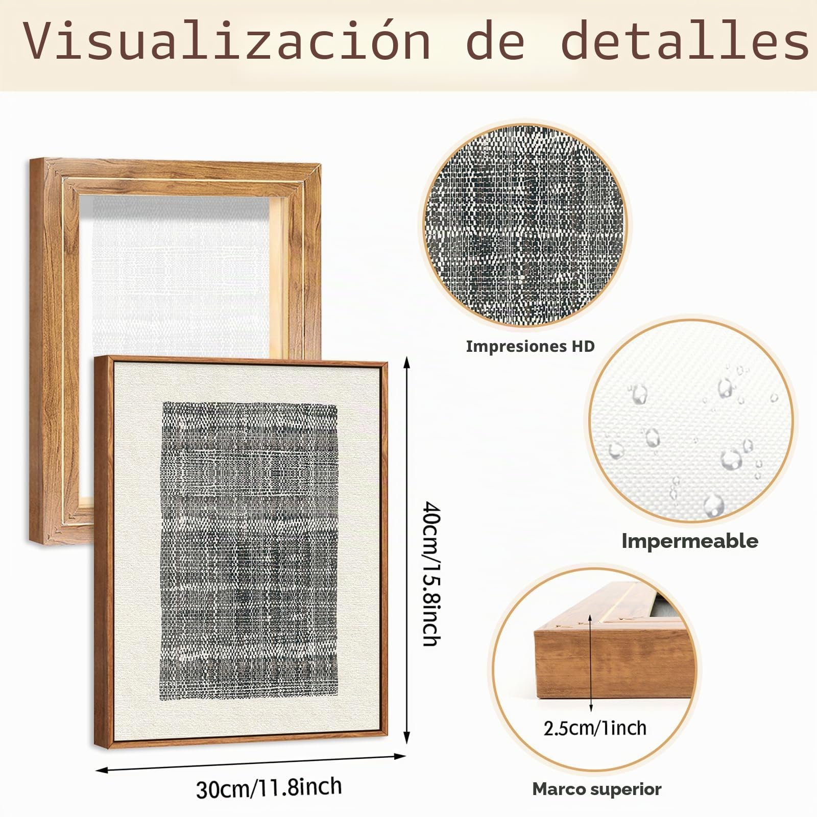 BINCUE 3 piezas arte de pared abstracto bohemio,Líneas Beige Lienzo Murales,Cuadros en Lienzo Blanco y Negro,Decoración de Pared Moderna Sala de Estar,Póster de Línea Geométrica Dormitorio Oficina