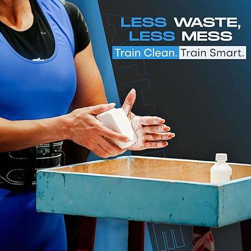 Miniatura 4 de Gibson Athletic - Bloque de tiza en polvo de gimnasia de Taiwán, paquete de 8 bloques de tiza, carbonato de magnesio, levantamiento de pesas, tiza