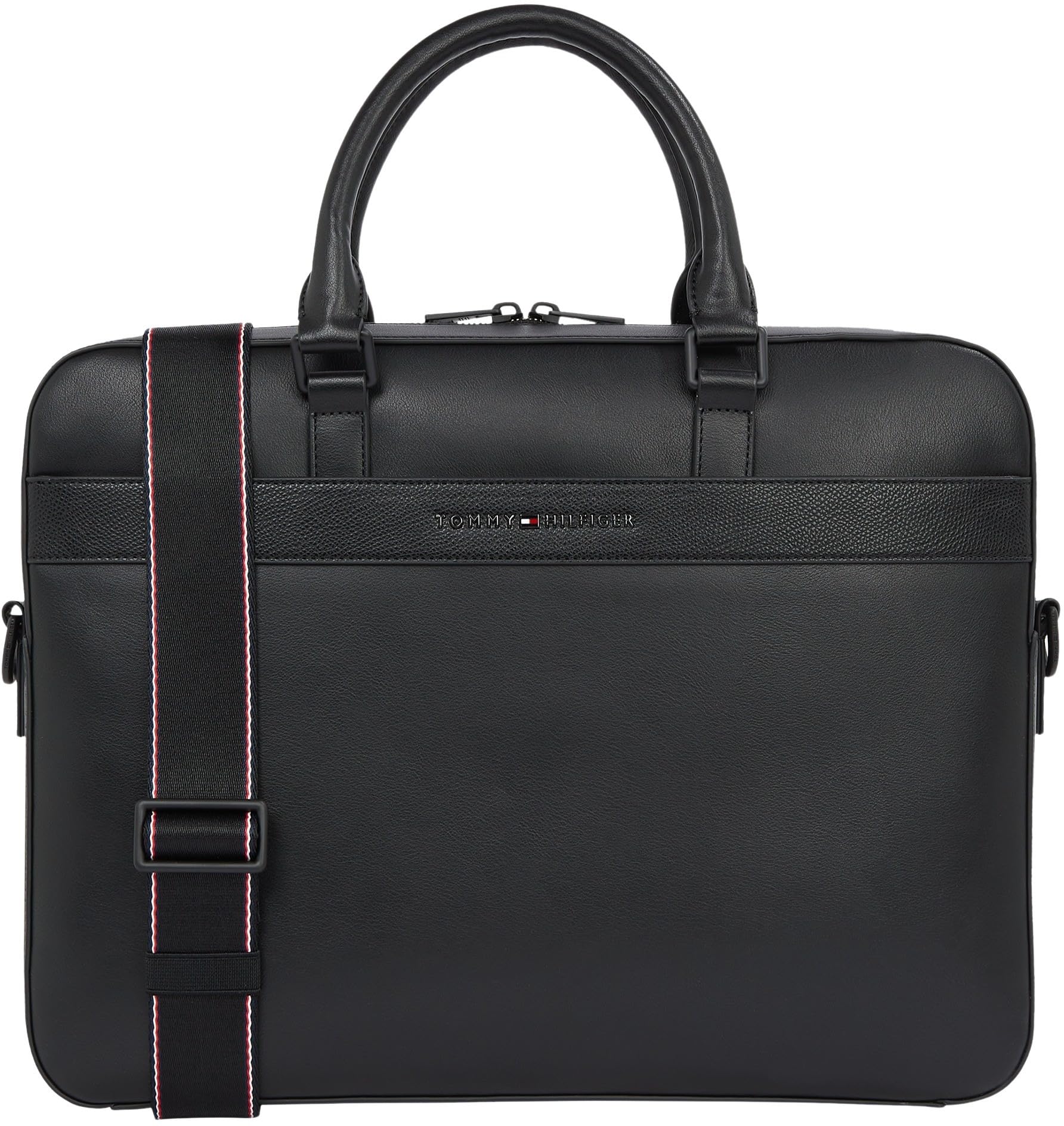 Tommy Hilfiger Maletín para portátil Hombre Corp elegante, Negro (Black), Talla Única