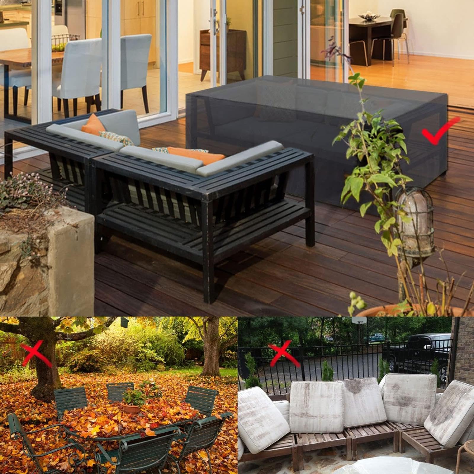 100x50x50cm Coperture Per Mobili Da Giardino 420D Oxford Copertura