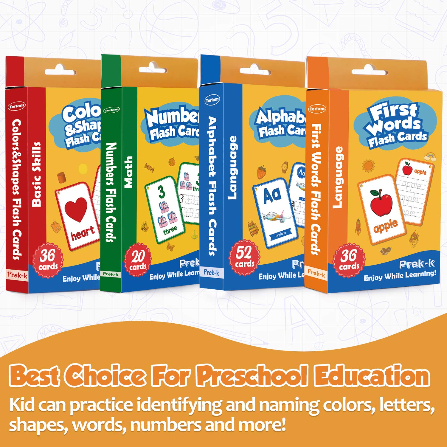 Buy Alphabet Flash Cards for Toddlers-FlashCards Set of 4-Numbers ...