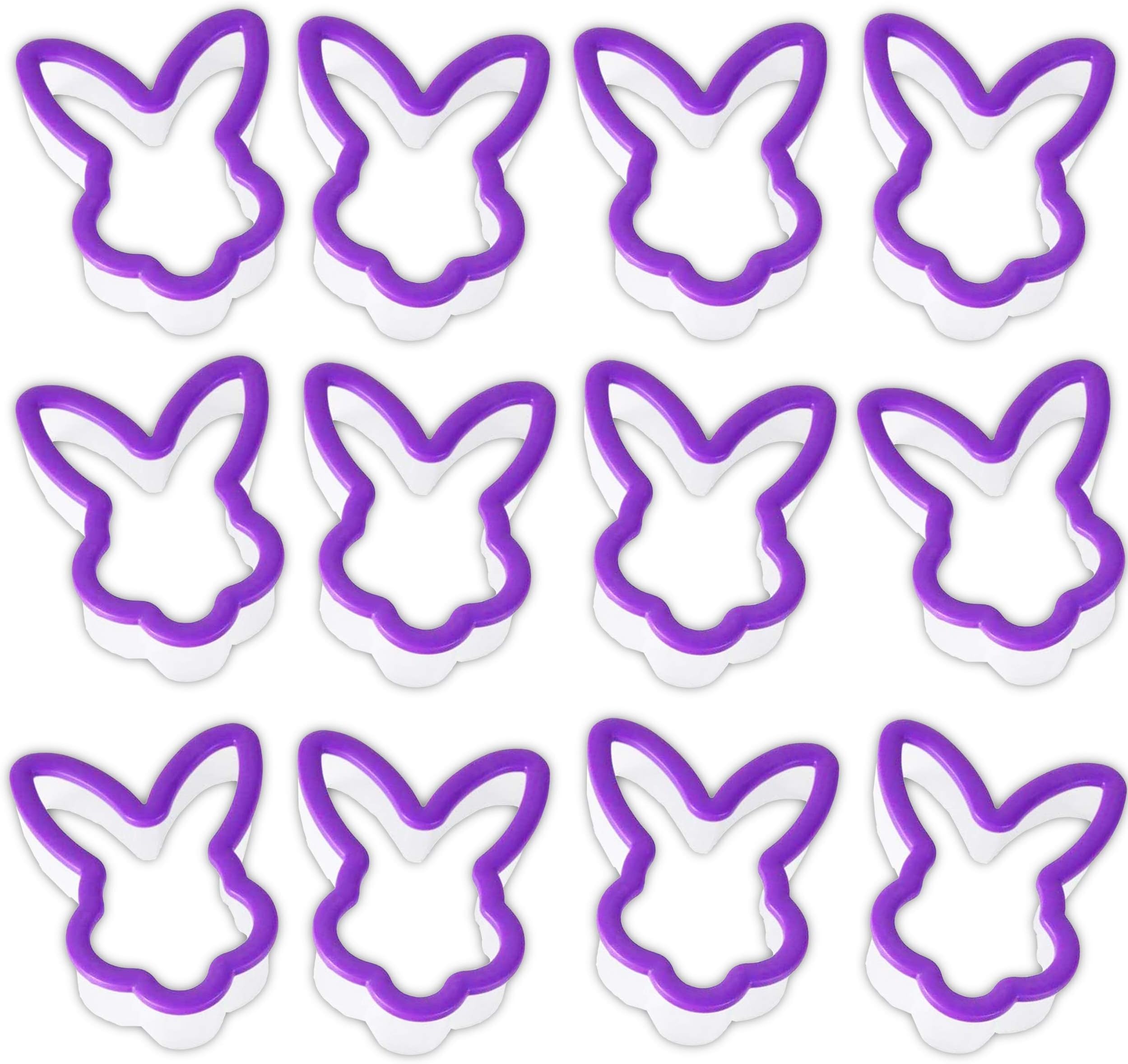 Bunny Dough Stamp Party Favor ~ 12 Pack Party Favors For Kids | Goodie Bag Item, Cookie Cutter, And More (Bunny Shaped Dough Stamp With Grip)