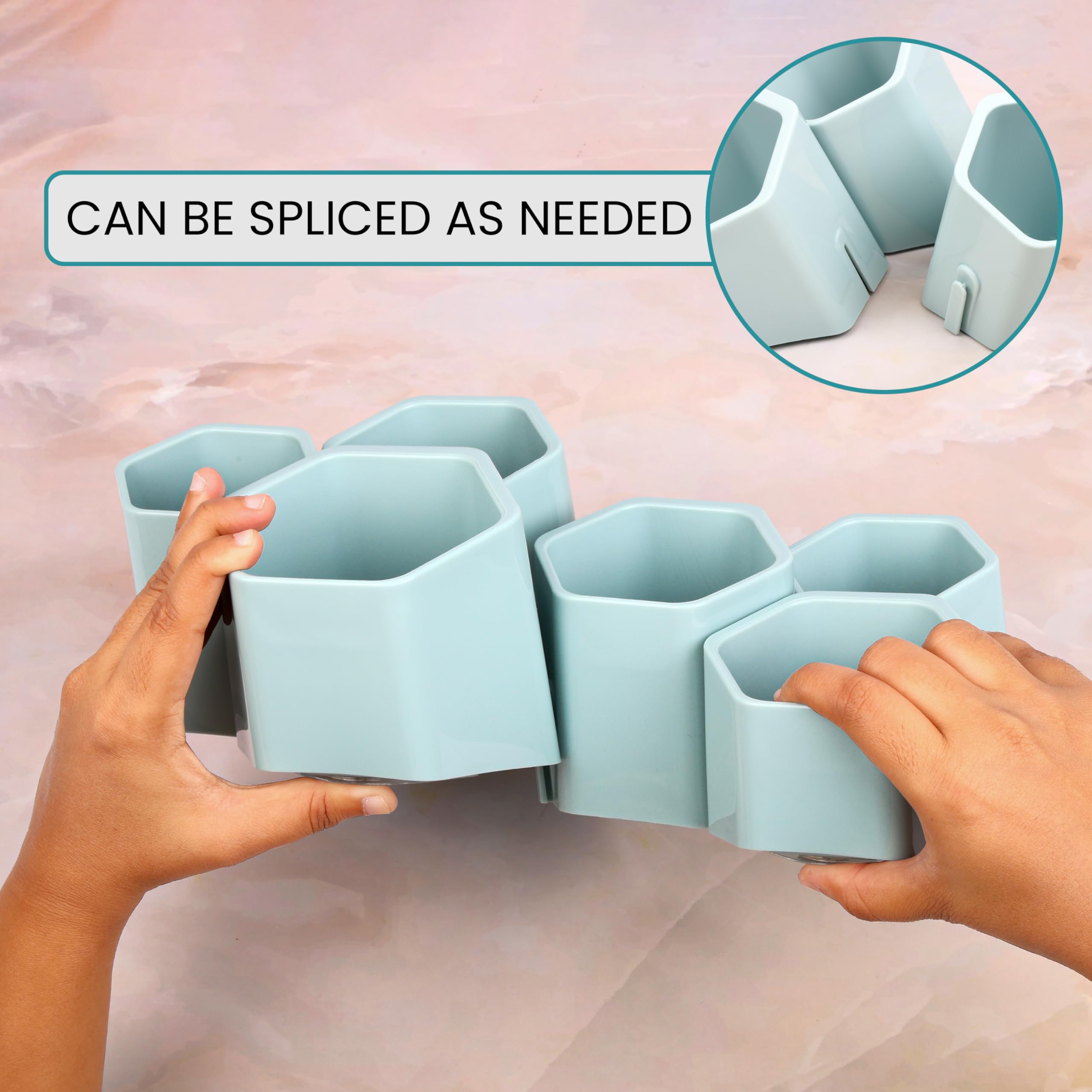 Kuiaobaty Vintage Stifthalter - Shabby Chic Blumen Design Für Schreibtisch & Make-up Pinsel