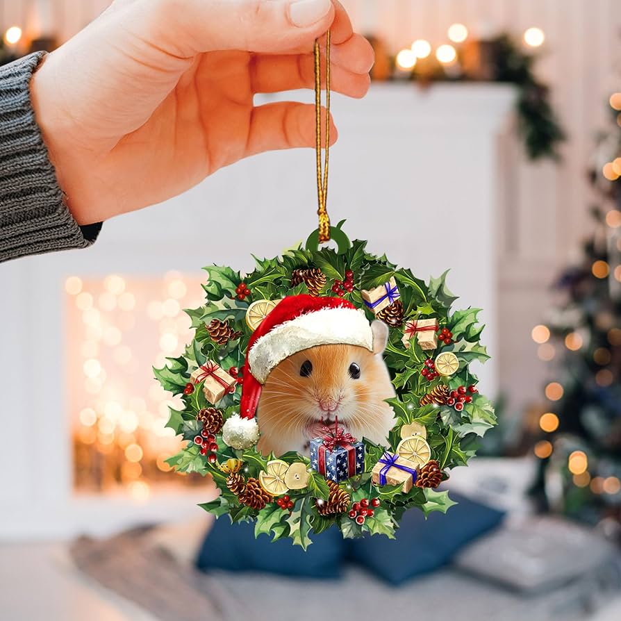 Amazon.co.jp: Talataca シリアハムスター クリスマスハットをかぶった