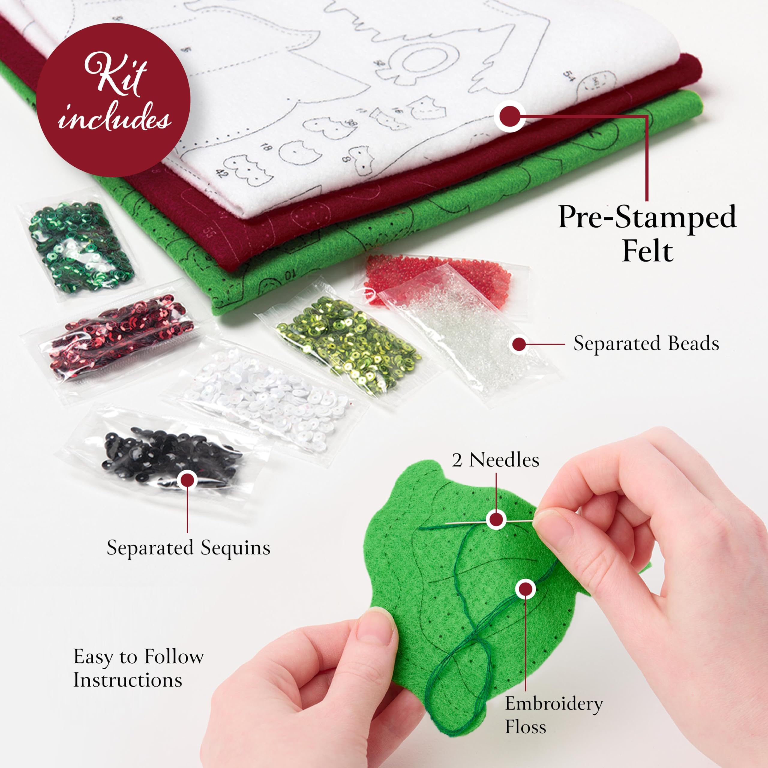 Bucilla, Heavenly Blessings, perfecto para manualidades y manualidades, kit de fieltro de 18 pulgadas