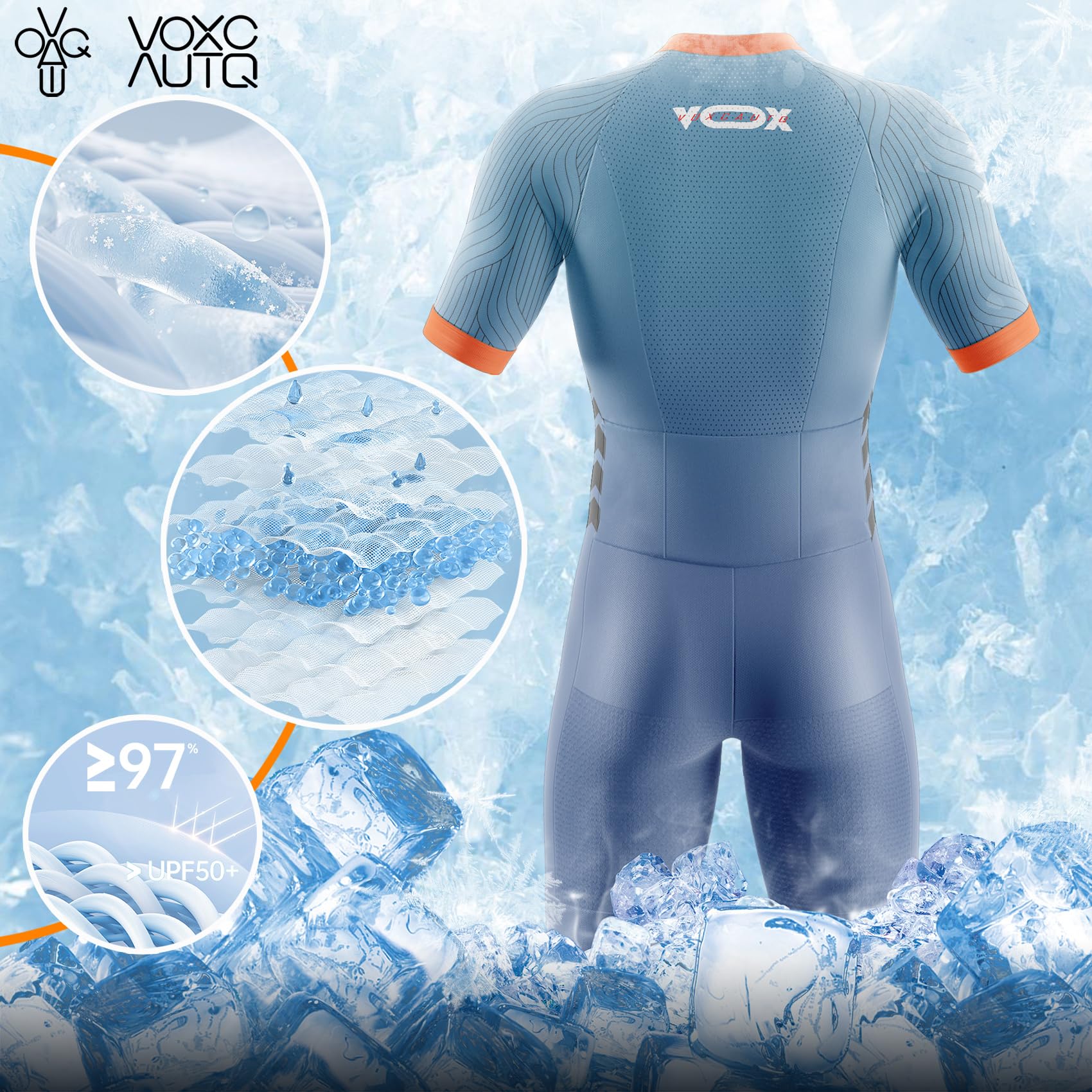 Homme Pro Trifonction Manches Courtes Sports de Plein Air Vêtements de Triathlon, Combinaison de Triathlon à Manches Courtes pour entraînement à vélo,