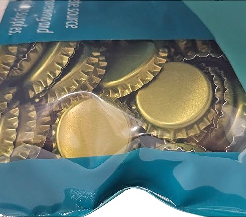 Miniatura 3 de Home Brew Ohio Tapas de botella Gold Crown (paquete de 144)