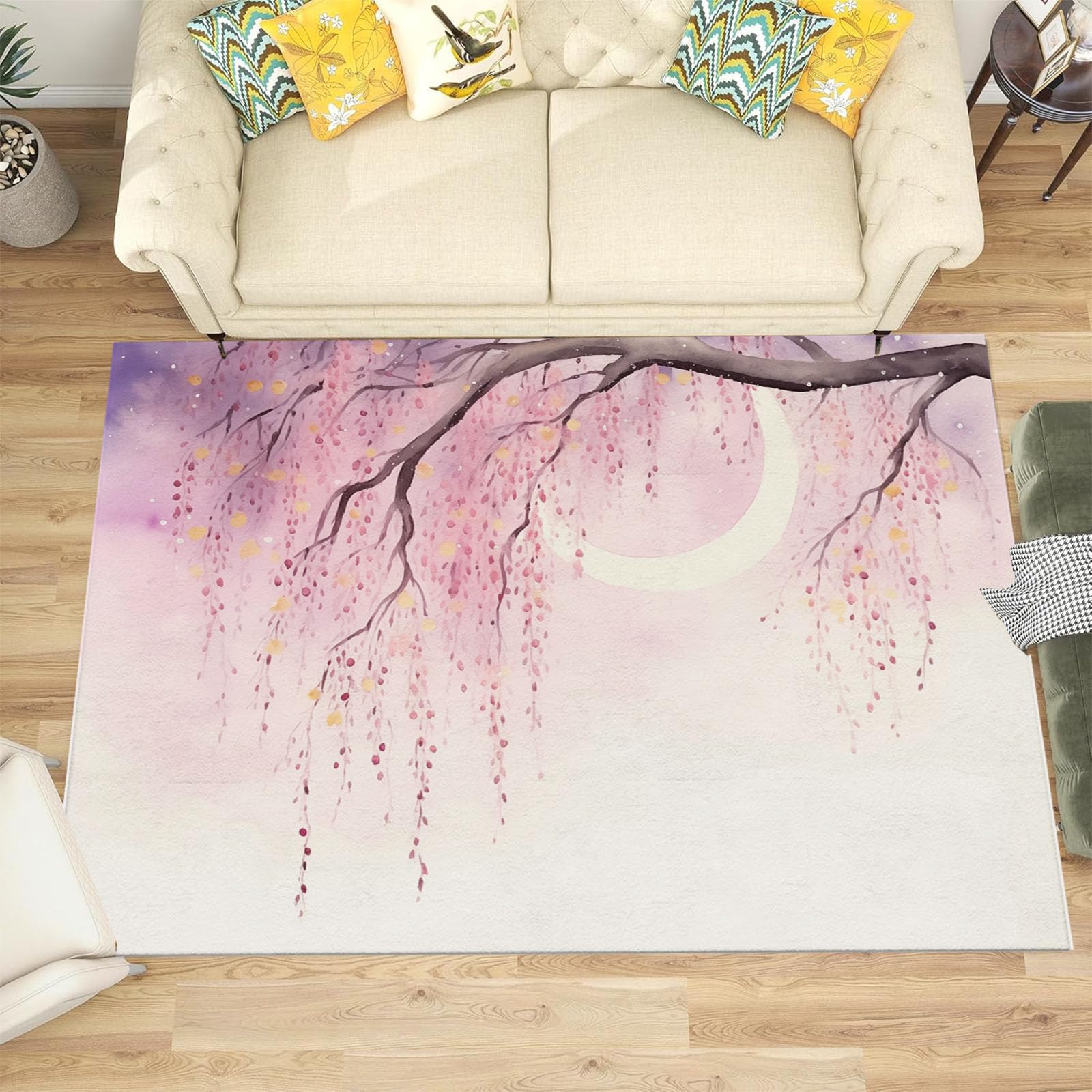 Tapis moquette de chambre rose blush 200x300 cm grand salon paillasson intérieur poils ras