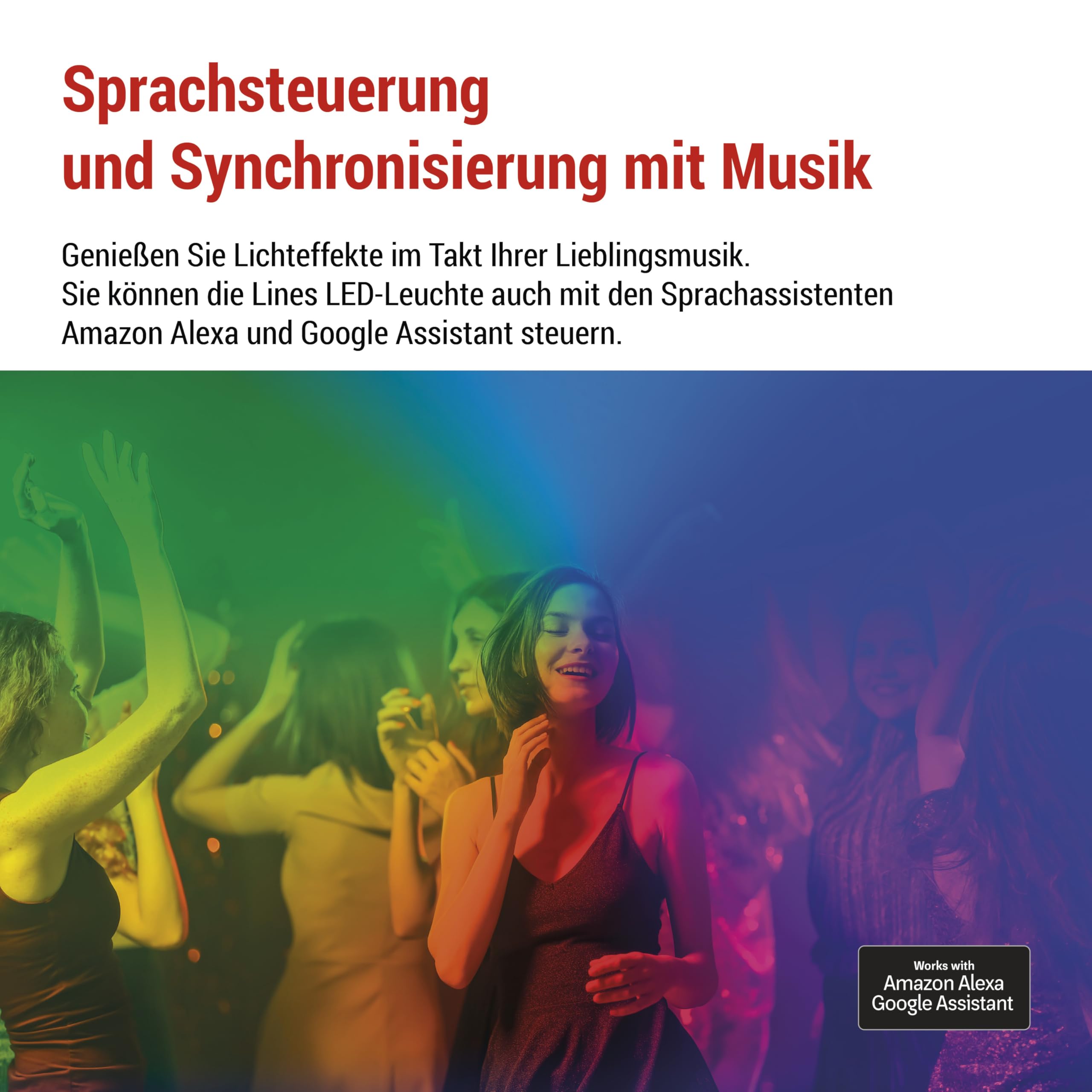 EMOS - Smart RGBIC Gaming-Wandleuchte mit App, 9+9 Segmente - Modular-Beleuchtung - 16+ Mio Farben, Musik-Synchronisation, Sprachsteuerung - 2,4 GHz WiFi-Ambientlicht - 1,5m Kabel und Netzteil - weiß