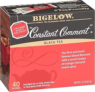 Bigelow Constant Comment Tea, 40-Count Boxes (Pack of 6)