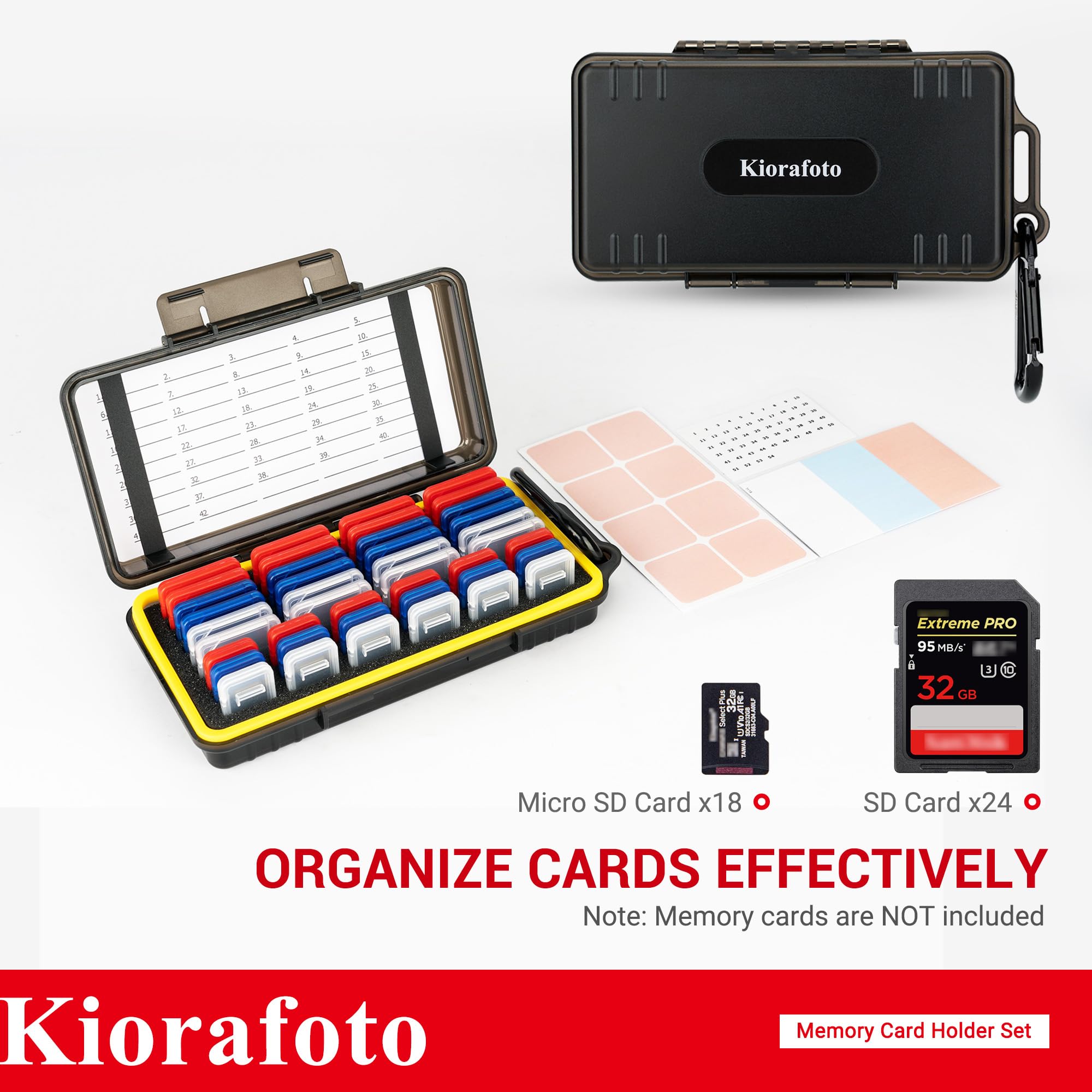 Funda para tarjeta de memoria, for 24 SD + 18 Micro SD (With Box)