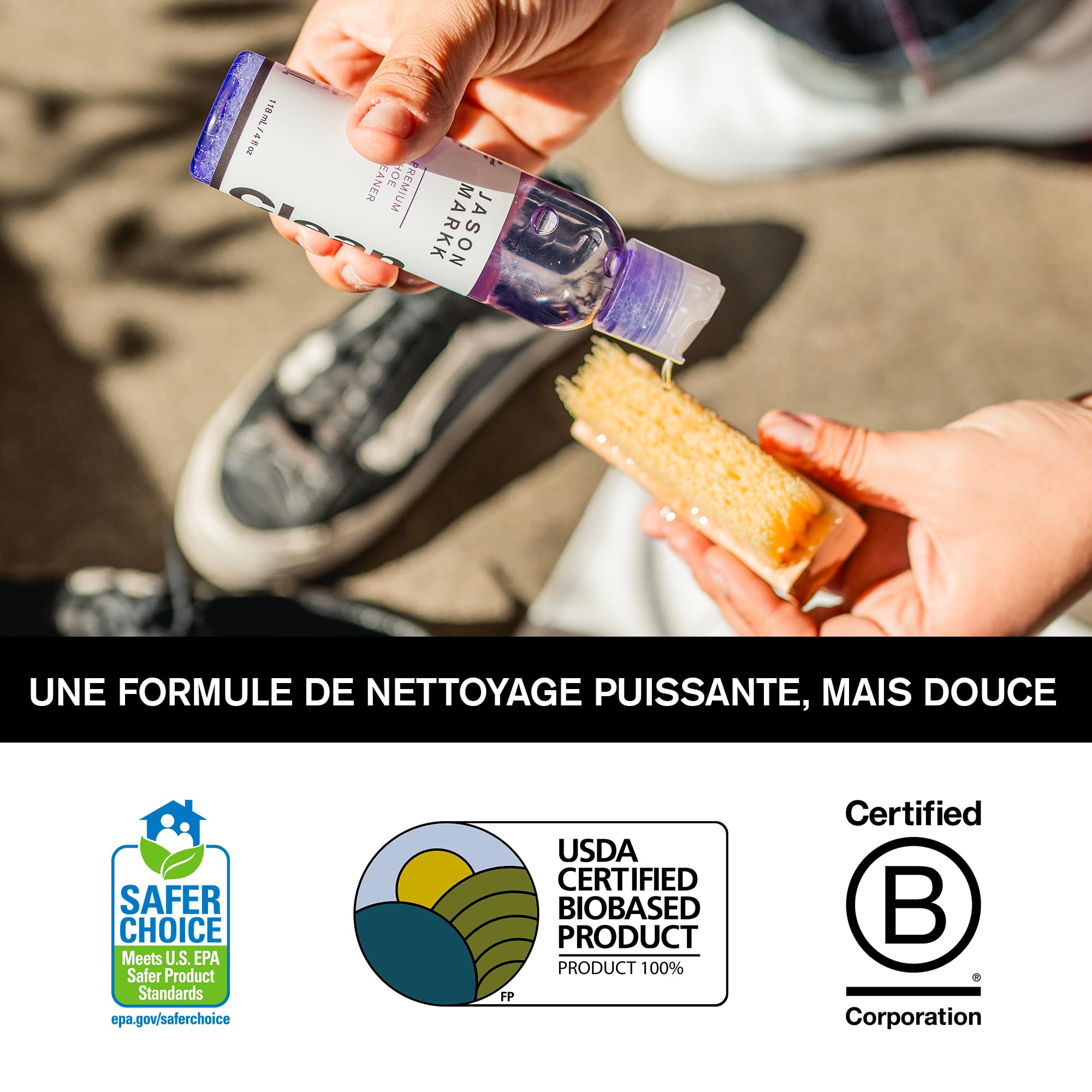 Jason Markk Essentiels de nettoyant pour Chaussures pour Le Nettoyage des Chaussures