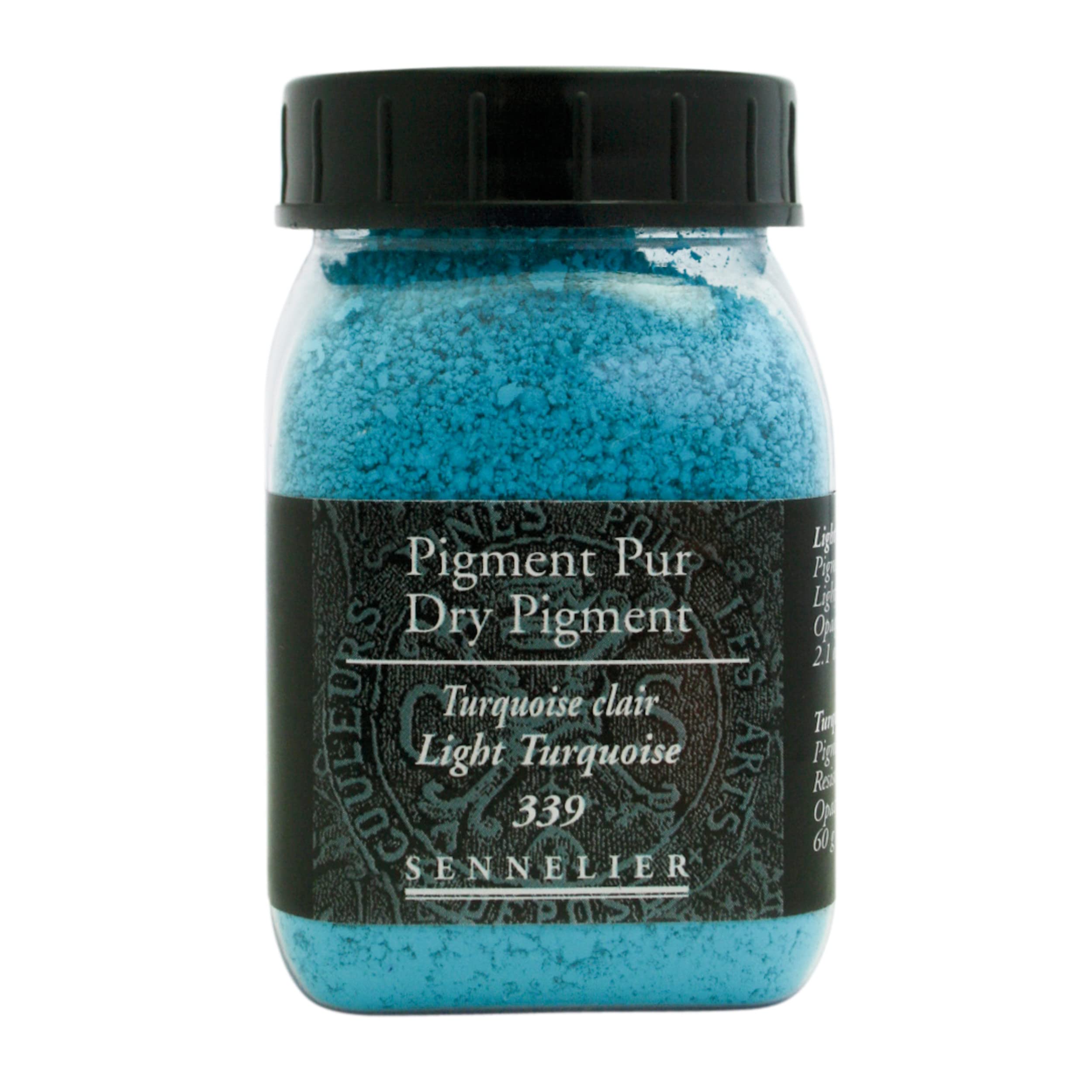Sennelier Pigment pour création de Peinture - Pot 60 g - Turquoise Clair