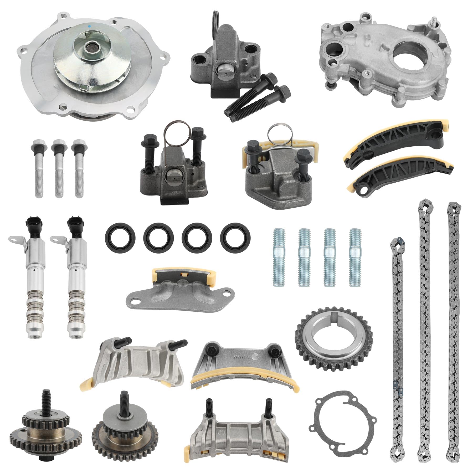 3.6 Engine MLS Head Gasket Set With Water Pump, Compatible with 2008-2015 Chrysler Camaro Captiva Sport Equinox Impala GMC Canyon Acadia 3.0L 3.6L V6 Engine, Replace# 9-0753S,PCITS1004,TS1004