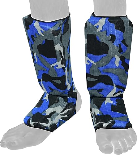 Miniatura 3 de BeSmart Niños, adultos, jóvenes, hombres y mujeres Muay Thai MMA Kickboxing Shin Guards, entrenamiento de protección en el empeine, equipo de