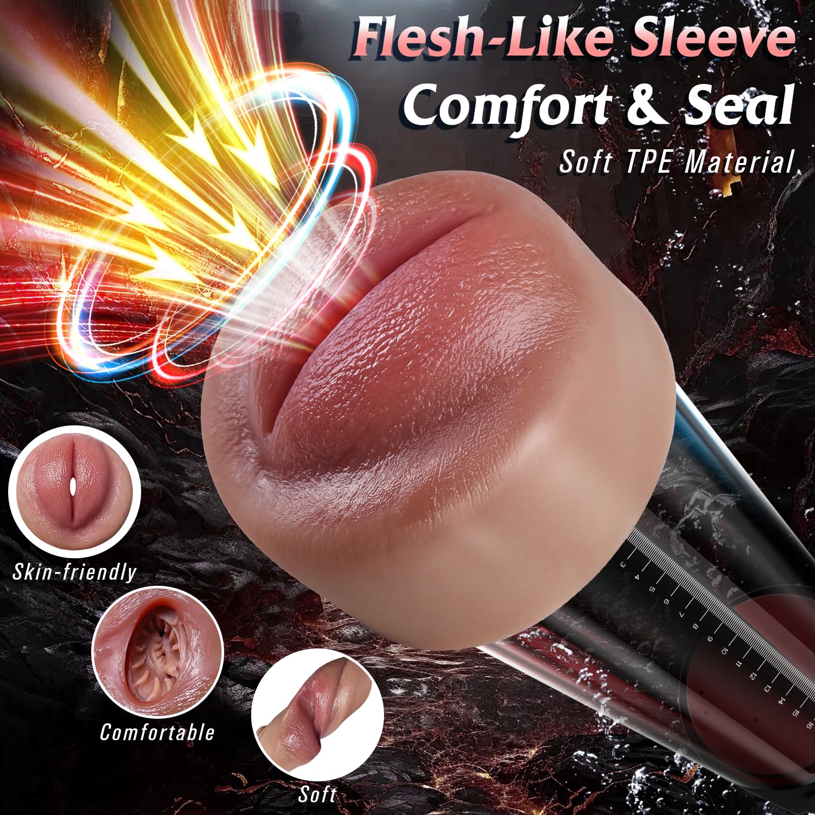 Pompes à Pénis Sex Toys Masturbateur Homme Sextoyse Sexmasturbâteur - Masturbeuse Masculin Sextoy Vagin Mains Libres avec Vaginette Ultra Réaliste, Pompe a Penis Masturbateurs Masculins Sextoys Objet