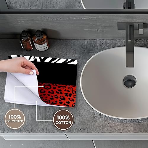 Miniatura 4 de 3D Rose TWL_35438_1 - Toalla de toalla roja, 15 x 22 pulgadas