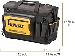 DEWALT 20 in. Pro Open Mouth Tool Bag, Water Resistant Compartment, 33 Pockets, Tough Fabric (DWST560104)