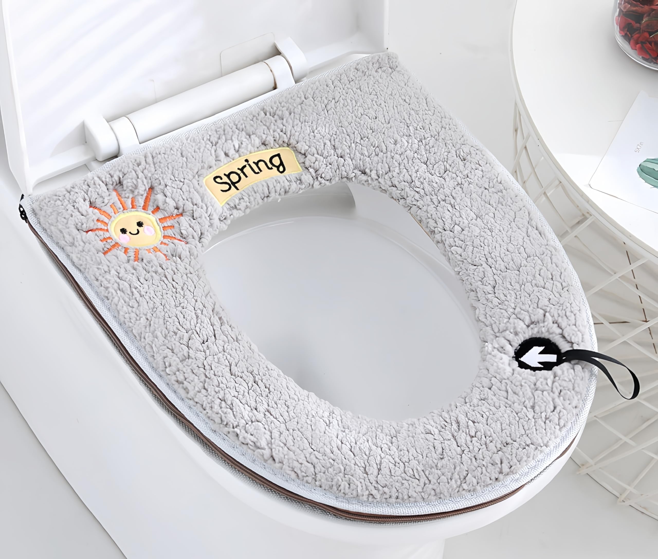 3 Coprisedili WC Morbidi - Lavabili, Universali | Per Donne E Anziani | Colori Blu, Rosa, Grigio - Foto 7