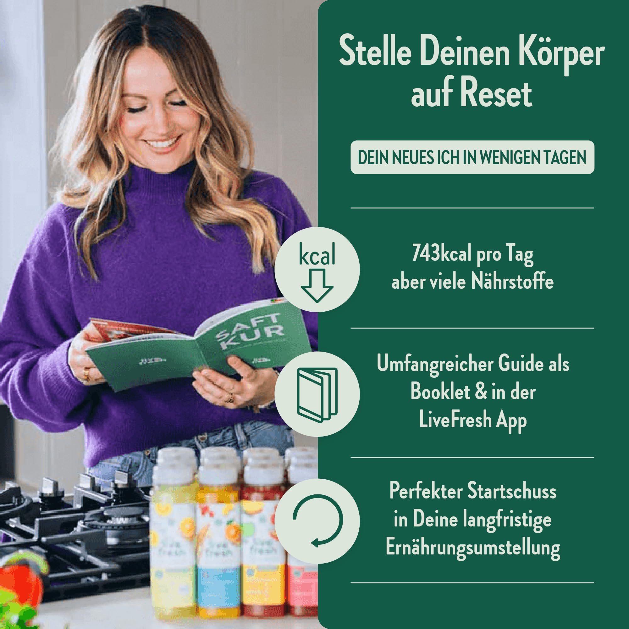 LiveFresh Saftkur 5 Tage – Säfte & Shots kaltgepresst