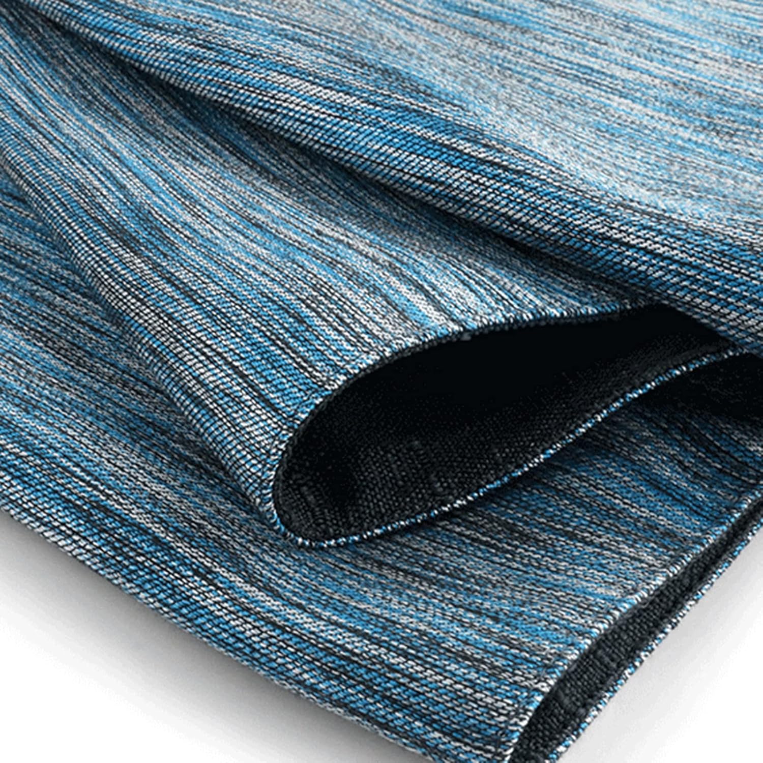Table Runner,Table Flag, Blue Yarn- Dyed Fabric with Tassels Dining Table Decor for Farmhouse Family Dinner Outdoor or Indoor Parties Thanksgiving Christmas(240x32cm)