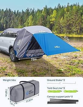 TRIDEE 車用 テント TRIDEE 車用 テント テント 車 連結 車用 カーサイドタープ