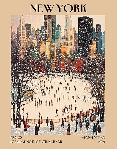 Miniatura 12 de K&L DESIGN CO. Impresión artística retro vintage de Nueva York, póster sin marco de 11 x 14 pulgadas, recuerdos de la ciudad de Nueva York, bonita