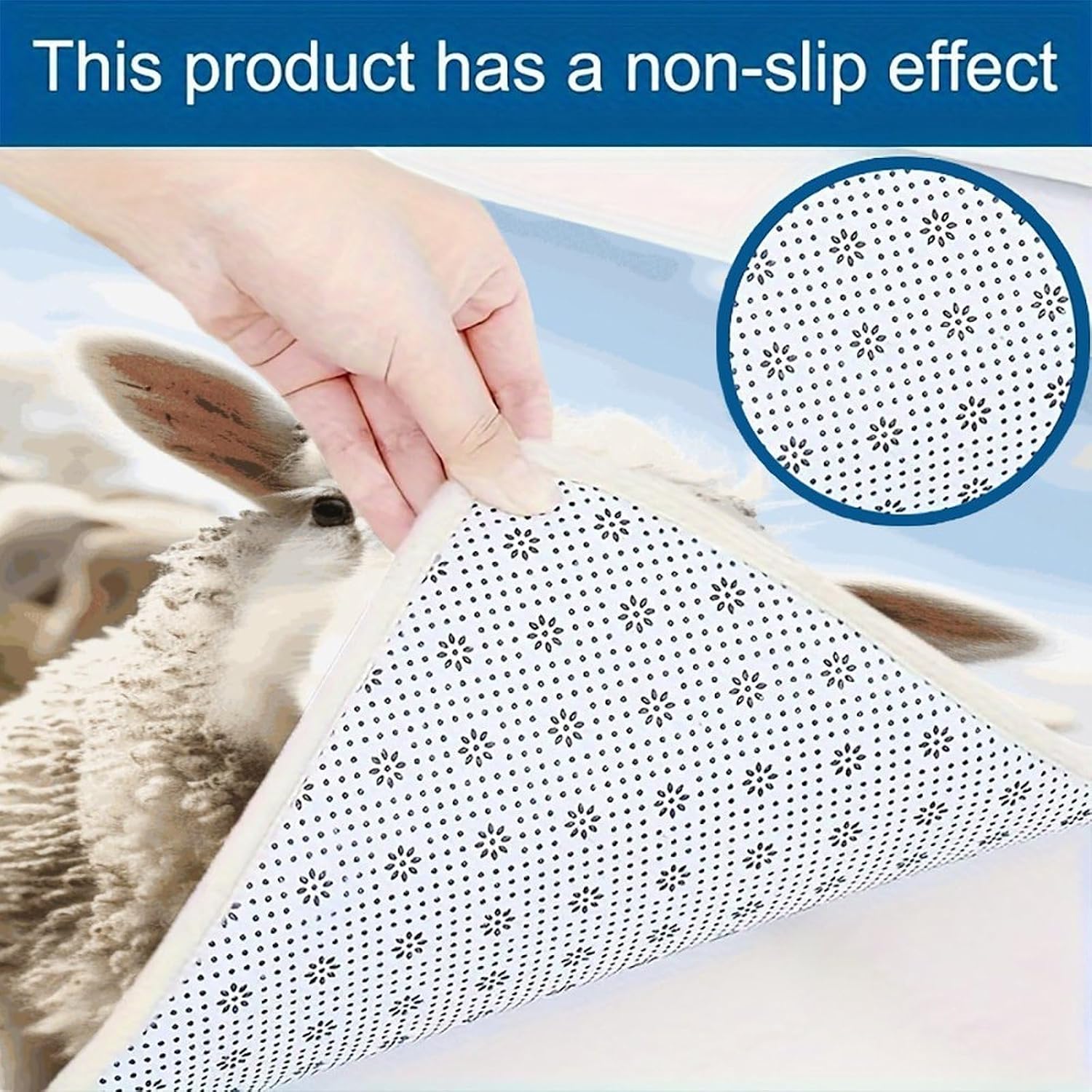 Cute Sheep Lamb Kitchen Mat Kitchen Rug Set | Kitchen Rugs Flannel Velvety Washable breathable Water Absorbent Soft ，kitchen utensils for Kitchen, Floor,Laundry