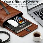 Wireless Mouse for MacBook & iPad, Bluetooth 5.2/3.0 & 2.4G USB-C/USB-A, Rechargeable Silent Slim Mouse with Multi-Device Switching & Activity Mode to Prevent Screen Lock - White