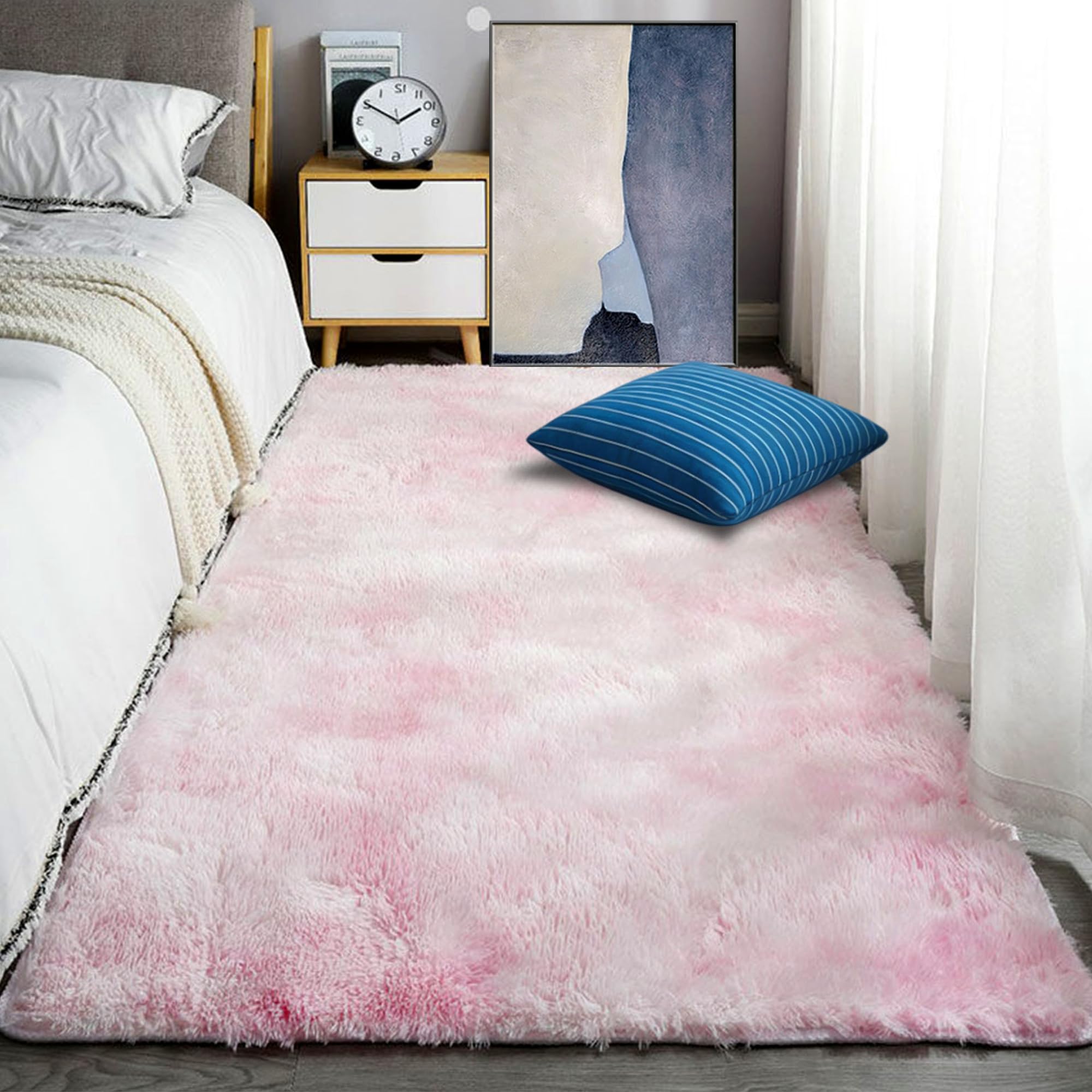 Tapis salon moderne antidérapant grande taille pour chambre