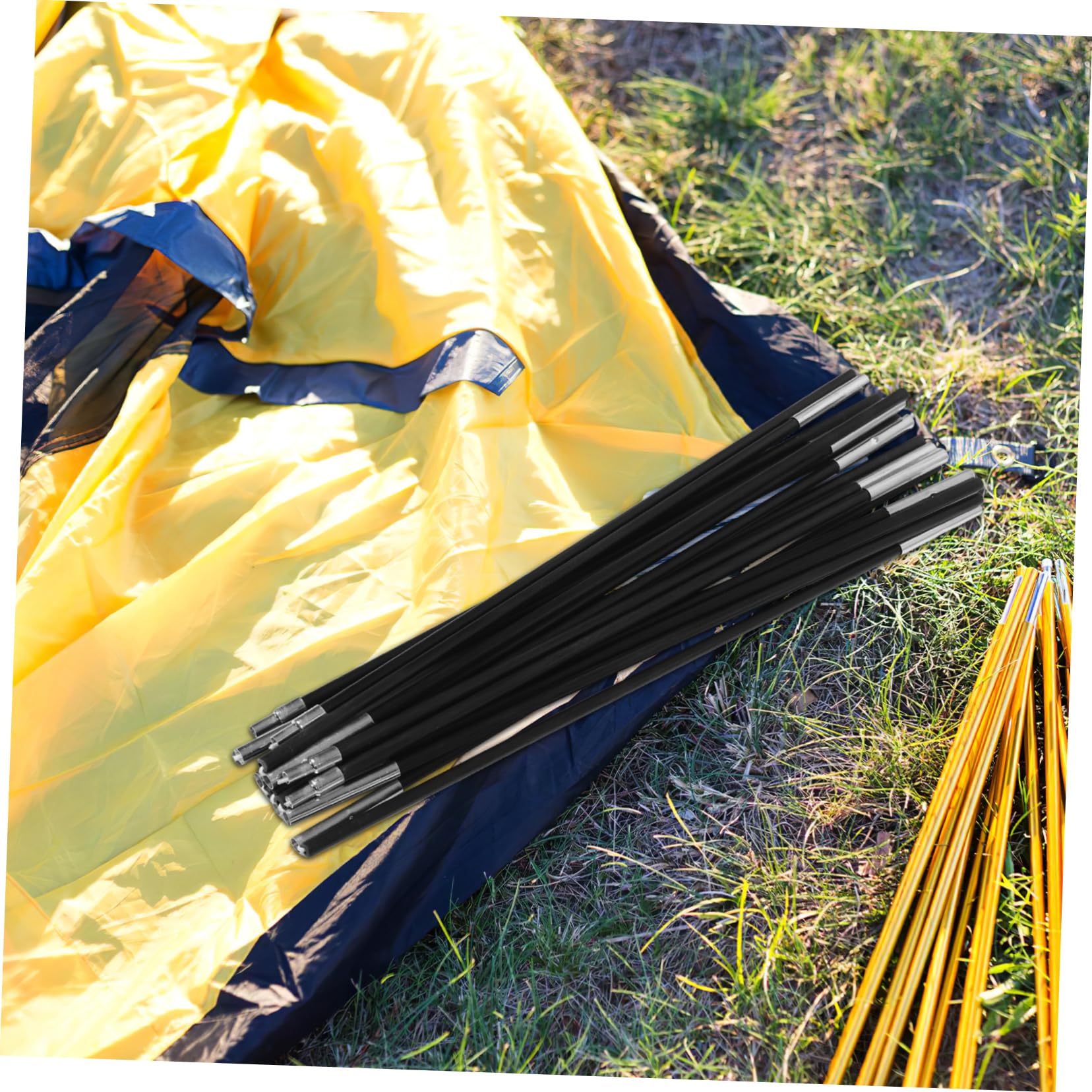 Abaodam 2 Stück Kohlefaser Zeltgestänge Stabile Zeltersatzstangen für Schnelles Aufbauen Windfest und Vielseitig Nutzbar Beim Camping Pickup Zelt Ladefläche