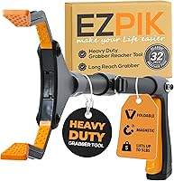 Vista 10 de EZPIK Pro herramienta de agarre plegable de 43" para personas mayores - Herramienta de agarre para ancianos, herramienta de alcance resistente