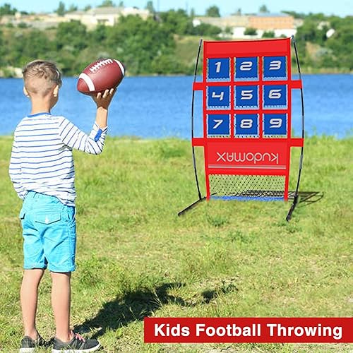 Miniatura 5 de Objetivo de lanzamiento de béisbol y softbol y lanzamiento de fútbol para niños, objetivo de zona de ataque para red de lanzamiento, se puede