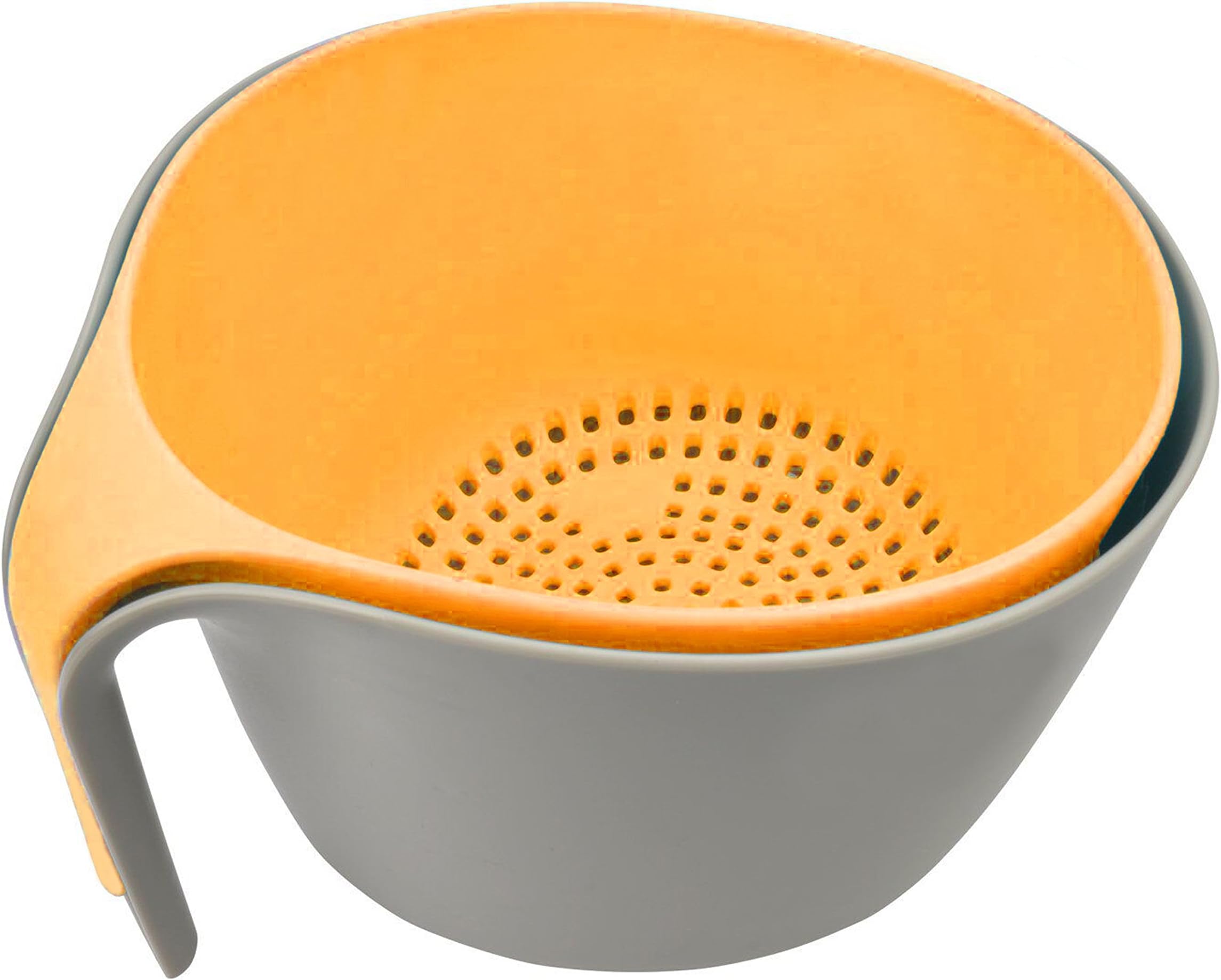 MiHerom Kitchen Colander Bowls Set for Soaking,Washing,Draining Pasta,Vegetable,Fruit,Rice,Quinoa,Small Grains and Berry Mixing,5L