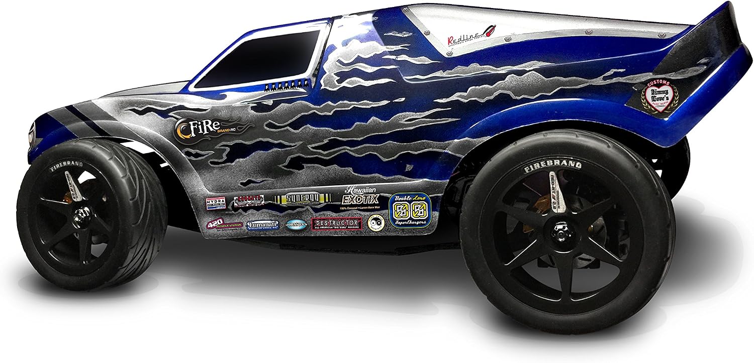 Free Shipping Offer FireBrand RC Neo-RT 2.2 On-road Race Wheels and Scorpion Race Tires, Galaxy Black (Directional, Set of 4 - Pre-Glued) 1:10 Scale RC Wheels