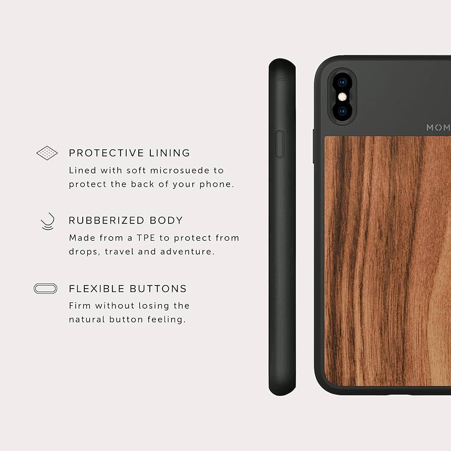 Amazon.co.jp: Moment iPhone XS MAX Case, Photo Case, Walnut