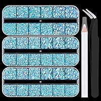 Vista 22 de 24000 piezas de diamantes de imitación de resina para embellecer con pegamento para joyería B7000, diamantes de imitación multicolor de 3 mm