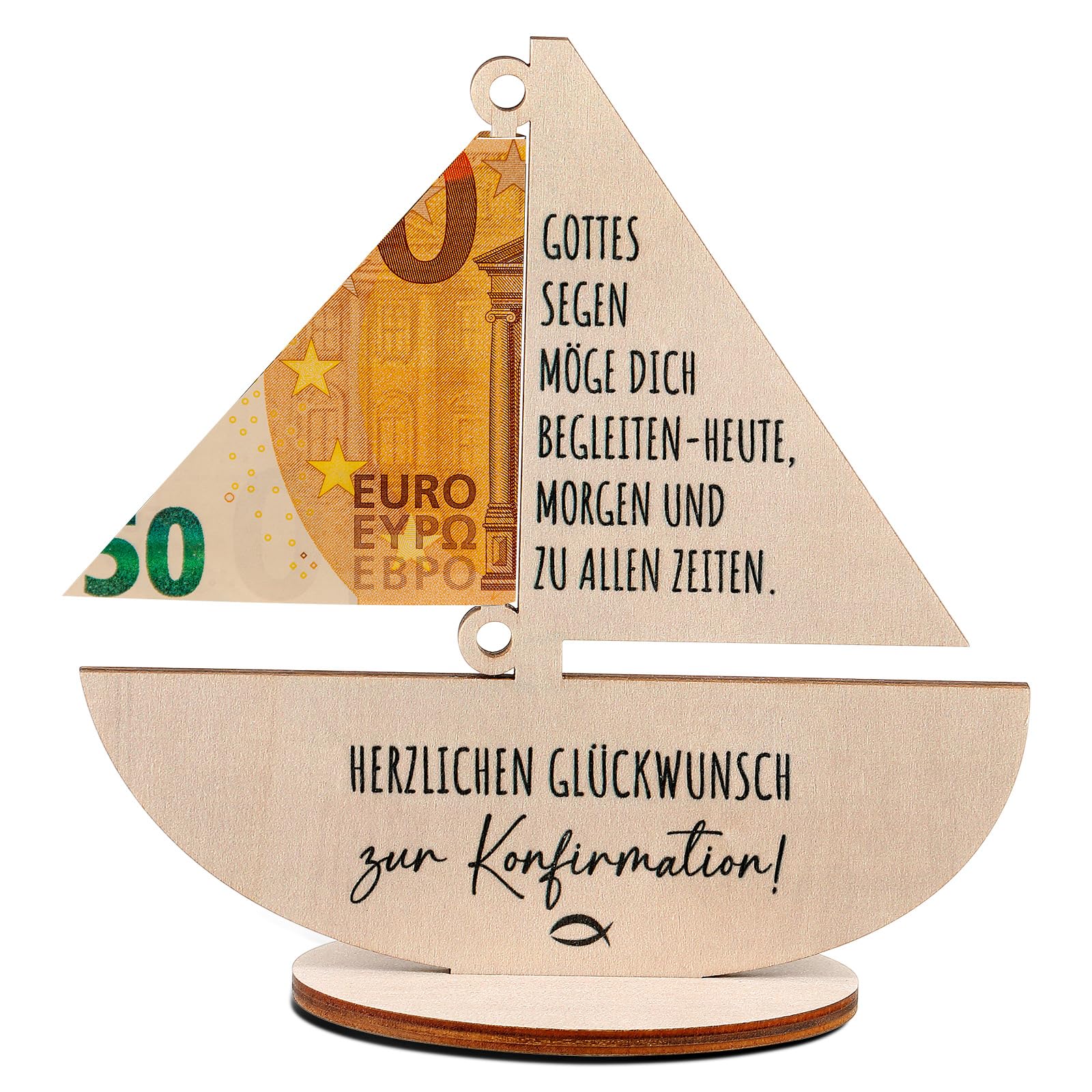 Otuuz Geldgeschenk zur Konfirmation Arche Noah Geschenk aus Holz Konfirmation Geldgeschenk Verpackung für Mädchen Junge für Geburt Kommunion Geburtstag