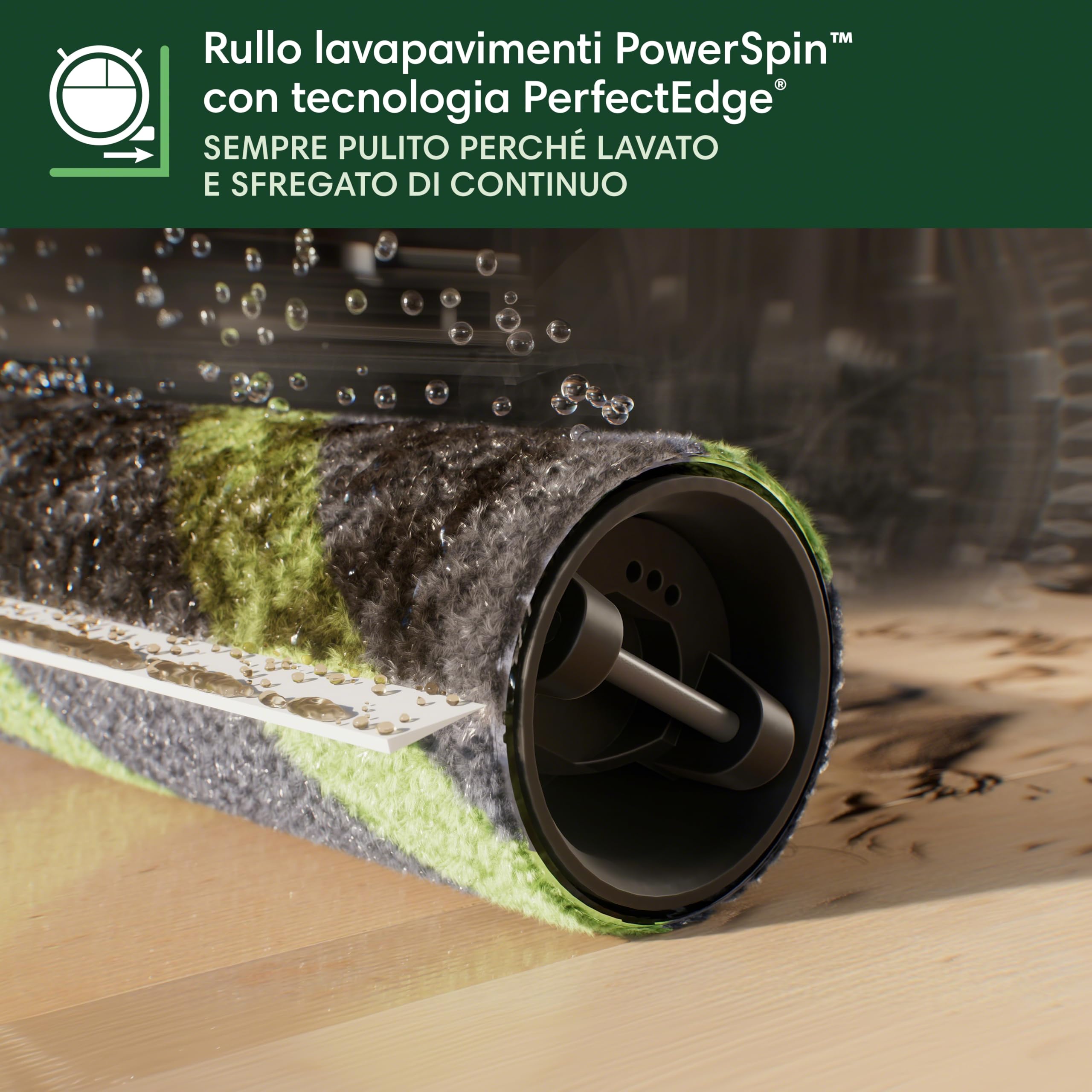 iRobot Roomba Max 706 Combo+Stazione AutoWash, Robot Aspirapolvere Lavapavimenti, ProLiDAR, PowerSpin Roller Mop,SmartScrub,Riconoscimento Oggetti AI,Pulizia Predittiva, Controllo Vocale e App, Nero