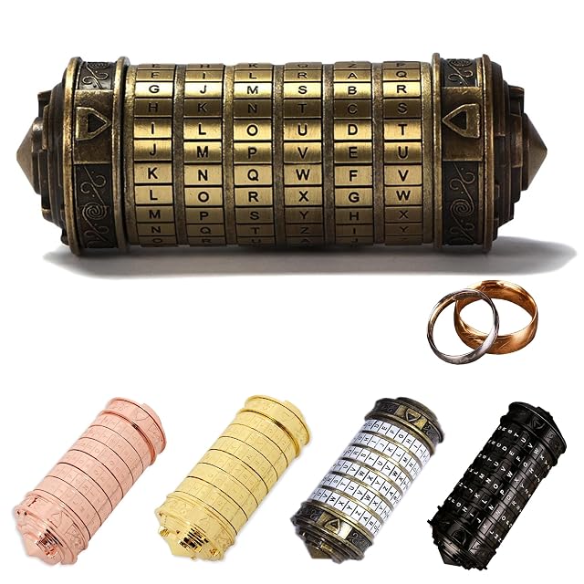 MINGZE Da Vinci Code, Mini Cryptex For Christmas Valentine's Day Most románticos creativos Interesting…