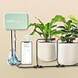LetPot Automatic Watering System for Potted Plants, [Wi-Fi & App Control] Drip Irrigation Kit System, Smart Plant Watering Devices for Indoor Outdoor, Water Shortage Remind, IPX66, Green