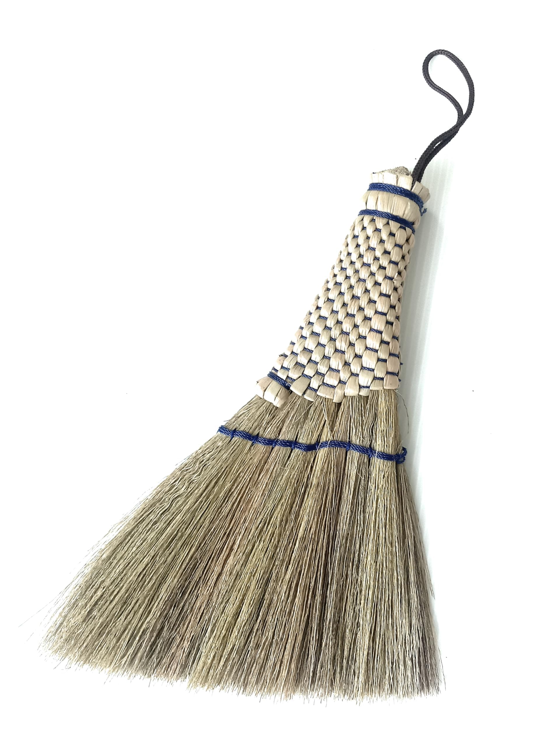 Handmade Whisk Broom, 9-Inch Small Hand Broom, Kong Grass