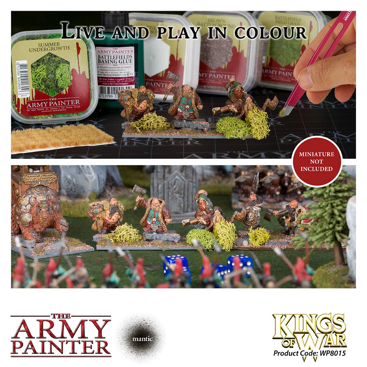 The Army Painter | Kings of War Dwarfs Malset | 10 Acrylfarben für das Bemalen von Fantasy Dwarf Infantry und Warmachines | Wargames Miniatur Modell Malerei