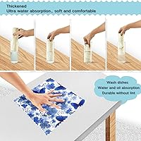 Vista 204 de Juego de 6 paños de cocina reutilizables súper absorbentes para lavar platos, autos y hogar, lavables a máquina