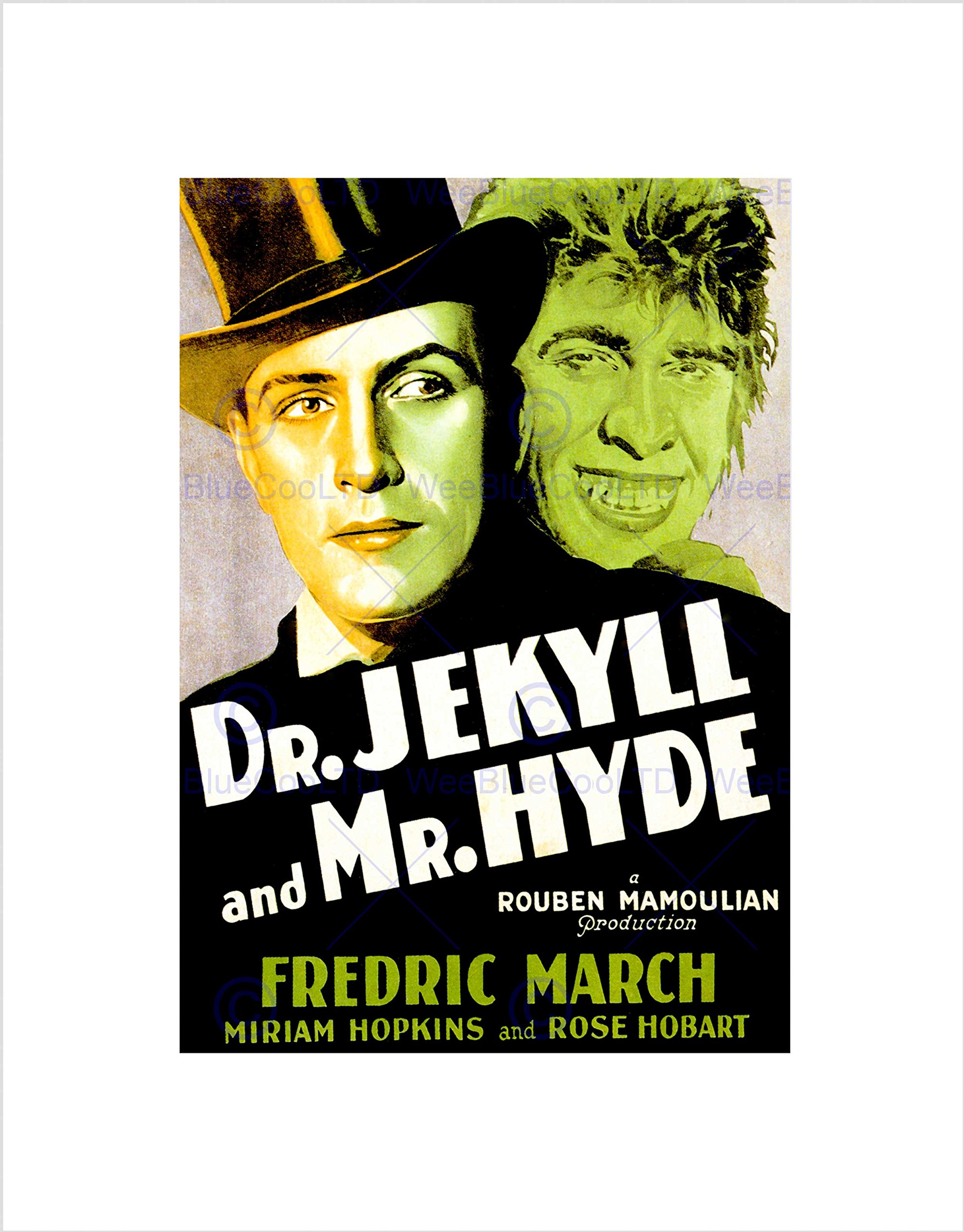 Wee Blue Coo Movie Film Jekyll Hyde Gothic Scottish Horror Stevenson Wall Art Print