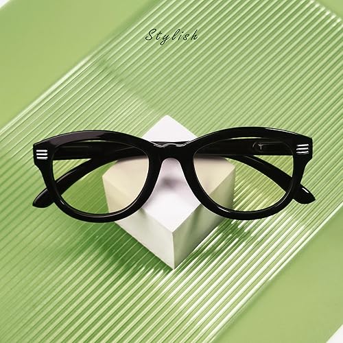 Miniatura 2 de Eyekepper Gafas de lectura con diseño de ojo de gato para mujer, paquete de 4 unidades, de gran tamaño