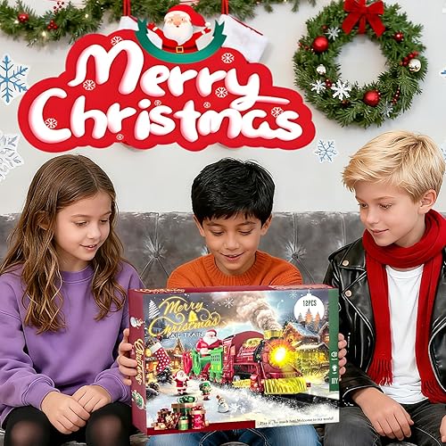 Miniatura 5 de Juego de trenes de Navidad Mini Trenes de Santa