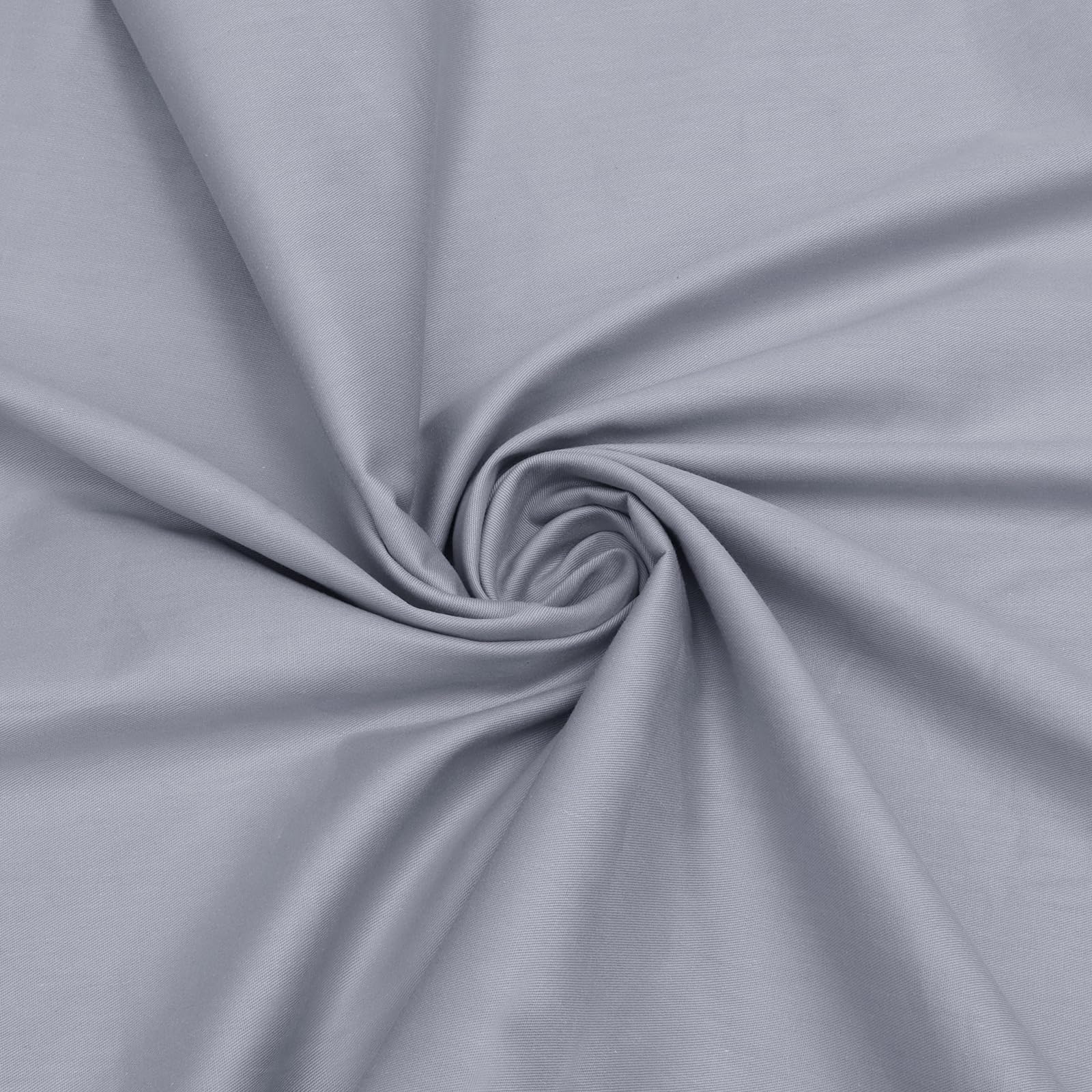 Homiest Light Gray Cotton Broadcloth Fabric by The Yard, 3Yards x56In