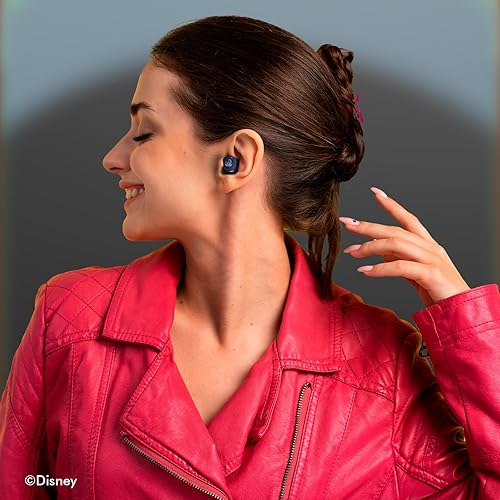 Miniatura 7 de Disney Lilo and Stitch - Auriculares Bluetooth con estuche de carga, auriculares inalámbricos con micrófono integrado + hasta 30 horas de tiempo de